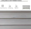 Wetterfeste Gartenbox aus Fichtenholz, grau, 127x56x60 cm, Produktbild-Vorschau 4