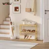 WOLTU Wandregal Wandschrank Badregal Handtuchhalter Produktbild-Vorschau 2