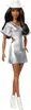 A full-body shot of a Barbie doll wearing a silver glittery cowgirl outfit and a white cowboy hat. Produktbild-Vorschau
