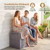 COSTWAY Tuinopslag 455 liter, waterdicht, 2-in-1: opbergbox Productafbeelding-voorbeeld 3
