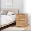 Szafka Nocna Mała Drewniana Dąb Wotan 2 Szuflady Stolik Podgląd zdjęcia produktu 3