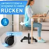 TRESKO sgabello rotante regolabile in altezza grigio 150 kg Anteprima dell’immagine prodotto 4