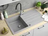 Granitspüle - Spülbecken - Küchenspüle - Beton - 86 x 50 cm Produktbild-Vorschau 3