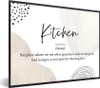 MuchoWow® Gerahmtes Poster Definition Küche - Küche - Produktbild-Vorschau 1