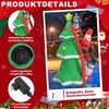 XMTECH Arbre de Noël gonflable 2,4 m avec bonhomme de Voir les images du produit 3