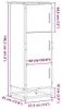 vidaXL Hoge kast, zwart, 35,5 x 35 x 106,5 cm, van Productafbeelding-voorbeeld 7
