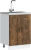 vidaXL Spülenunterschrank Kalmar Räuchereiche 60x46x81,5 cm Produktbild-Vorschau 2