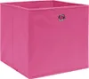 vidaXL Scatole portaoggetti 4 pz. Tessuto rosa 32x32x32 cm Anteprima dell’immagine prodotto 1