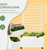 Outsunny Pflanzkasten mit Rankgitter, Blumenkasten mit Produktbild-Vorschau 8