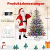 COSTWAY 180cm umělý vánoční stromek s osvětlením, 250 Náhled obrázku produktu 3