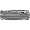 A close-up, side view of a Leatherman multi-tool, closed and lying flat against a white background. Podgląd zdjęcia produktu