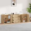 Sideboards 3 Stk. Sonoma-Eiche Holzwerkstoff Produktbild-Vorschau 3
