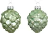 Christbaumschmuck Zapfen 7cm Glas 6 Stück - Matchagrün Produktbild-Vorschau 1