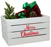 Obstkiste weiss Merry Christmas (rot) Produktbild-Vorschau 1