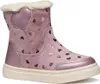 A single pink boot with heart patterns and white fur trim. Produktbild-Vorschau