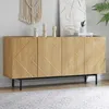 Merax Sideboard 160x40x78 cm mit 4 Türen, Einlegearbeiten & Produktbild-Vorschau 11