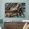 MuchoWow® - Leinwandbilder - Marmor - Gold - Grün, Produktbild-Vorschau 4