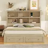 Merax Doppelbett Holzbett 160x200cm mit Stauraum, Produktbild-Vorschau 2