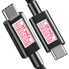 USB-C auf USB-C Ladekabel Anschluss Kabel - Schwarz - Ca. 1 Produktbild-Vorschau 1