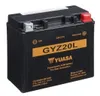 A black Yuasa GYZ20L Powersports AGM battery is shown against a white background. Anteprima dell’immagine prodotto