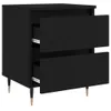 vidaXL Stolik nocny czarny 40x35x50 cm materiał Podgląd zdjęcia produktu 6