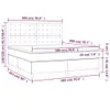 The Living Store Boxspringbett mit Matratze & LED Produktbild-Vorschau 9