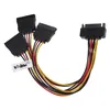 vhbw SATA Stromkabel auf 3x SATA Buchse für Festplatte, Produktbild-Vorschau 1