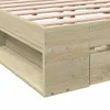 The Living Store Bettgestell mit Schubladen Sonoma-Eiche Produktbild-Vorschau 9