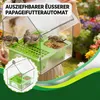 Außenanbringbarer Papageien-Futterspender, transparentes Produktbild-Vorschau 5