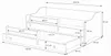 Doppelbett Erik II 160x80 - weißer Griff Produktbild-Vorschau 6