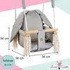 Love Gifts® Babyschaukel aus Holz hochwertig und geeignet Produktbild-Vorschau 3