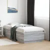 Möbel Bettgestell mit LED Grau Sonoma 75x190 cm Produktbild-Vorschau 5