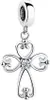 PANDACHARMS Engelskreuz Charm Anhänger, 925er Sterling Produktbild-Vorschau 1