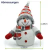 Schneemann LED Figur 28 cm Weihnachtsdeko batteriebetrieben Produktbild-Vorschau 6