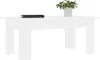 Table basse blanche 100x60x42 cm en bois composite Voir les images du produit 3