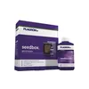 A product shot of a Plagron Seedbox germination kit and a bottle of Plagron Seedbooster. Produktbild-Vorschau