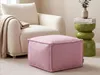 BELIANI Pouf Rosa Baumwolle 50 x 50 cm mit EPS-Perlen Produktbild-Vorschau 5