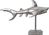 FineBuy Dekofigur Hai Aluminium Silber Maritim 70 cm mit Produktbild-Vorschau 6