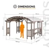 Sunjoy Zedernholz Pergola / Pavillon 3x4 DAJTI - 305cm x Produktbild-Vorschau 4
