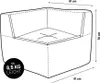 LUMALAND Sitzsack-Sofa Ecke links - Kombinierbar mit Produktbild-Vorschau 7