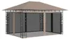 vidaXL altán s moskytiérou 4x3x2,73 m taupe 180 g/m² Náhled obrázku produktu 6