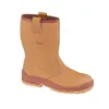 A single tan work boot is shown against a white background. Produktbild-Vorschau