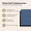 KitchenYeah© Herdabdeckplatte Leder - Blau - Tierhaut , Produktbild-Vorschau 6