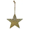 Weihnachtsstern Metall gold Vintage-Stil Stern Punkte Produktbild-Vorschau 2