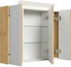 Spiegelschrank 80cm inkl. Design LED-Lampe und Glasböden Produktbild-Vorschau 4