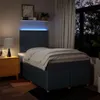 vidaXL Boxspringbett mit Matratze Blau 120x190 cm Stoff Produktbild-Vorschau 5