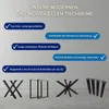 4x nohy stola kovové jedálenský stôl výška 72 cm biely 60 Náhľad obrázku produktu 5