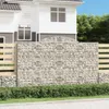 Gabionen mit Hochbogen 9 Stk. 300x50x180/200cm Verzinktes Produktbild-Vorschau 2