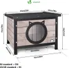 Casetta per gatti in legno VOUNOT®, casetta per gatti con Anteprima dell’immagine prodotto 5