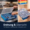 Boîte d'assortiment avec poignée, 24 compartiments, bleu Voir les images du produit 5